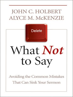 cover image of What Not to Say